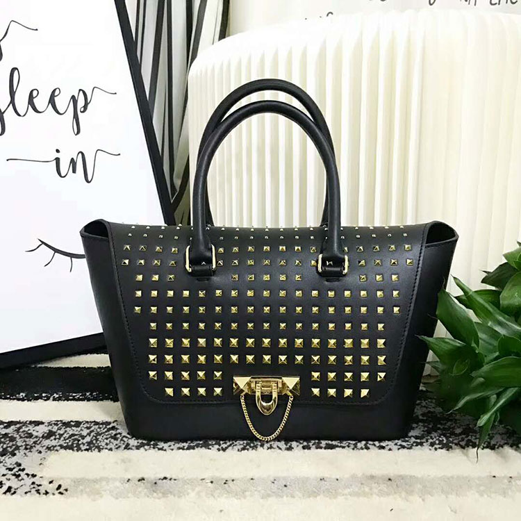 2018 VALENTINO SMALL DEMILUNE DOUBLE HANDLE BAG V2047