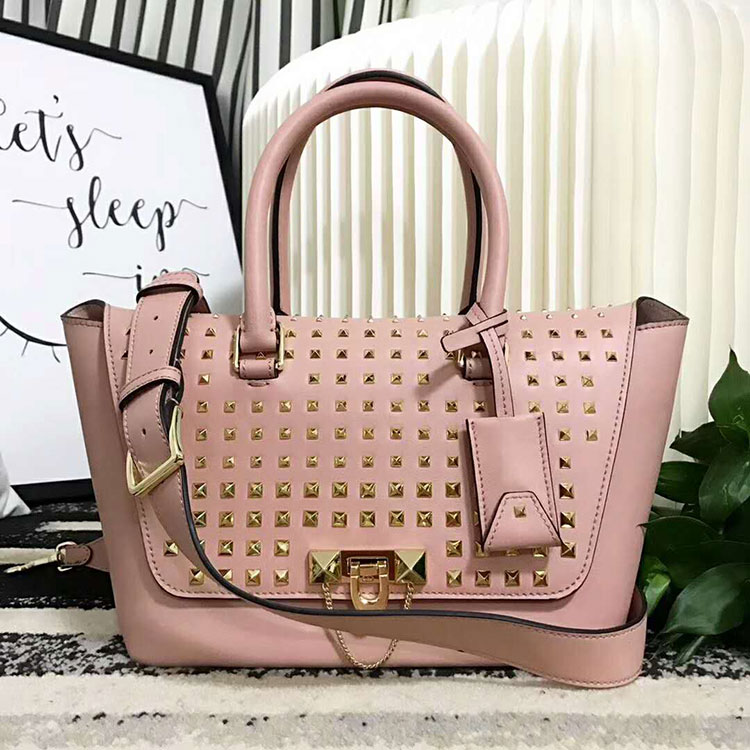 2018 VALENTINO SMALL DEMILUNE DOUBLE HANDLE BAG V2047