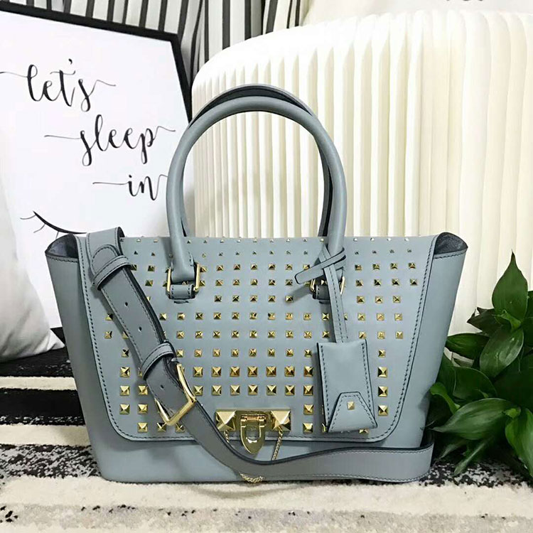 2018 VALENTINO SMALL DEMILUNE DOUBLE HANDLE BAG V2047