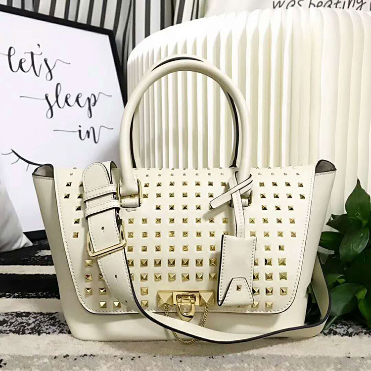 2018 VALENTINO SMALL DEMILUNE DOUBLE HANDLE BAG V2047