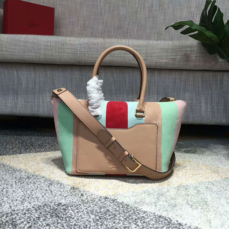 2018 VALENTINO SMALL DEMILUNE DOUBLE HANDLE BAG V2047