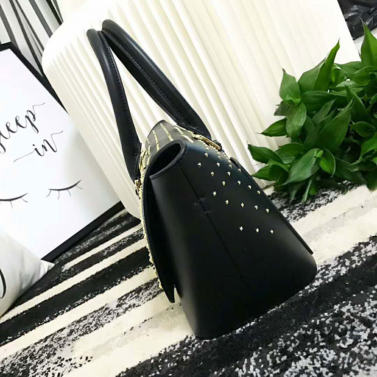 2018 VALENTINO SMALL DEMILUNE DOUBLE HANDLE BAG V2047