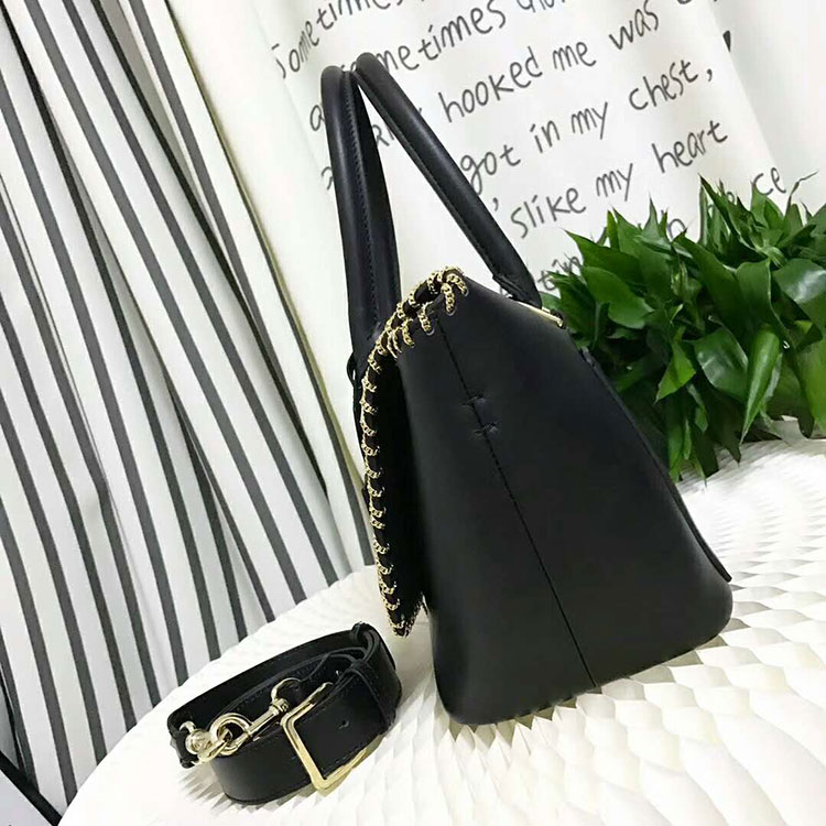 2018 VALENTINO SMALL DEMILUNE DOUBLE HANDLE BAG V2047