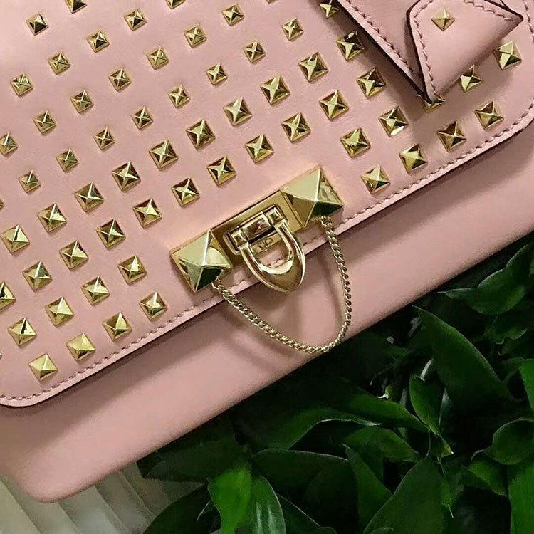 2018 VALENTINO SMALL DEMILUNE DOUBLE HANDLE BAG V2047