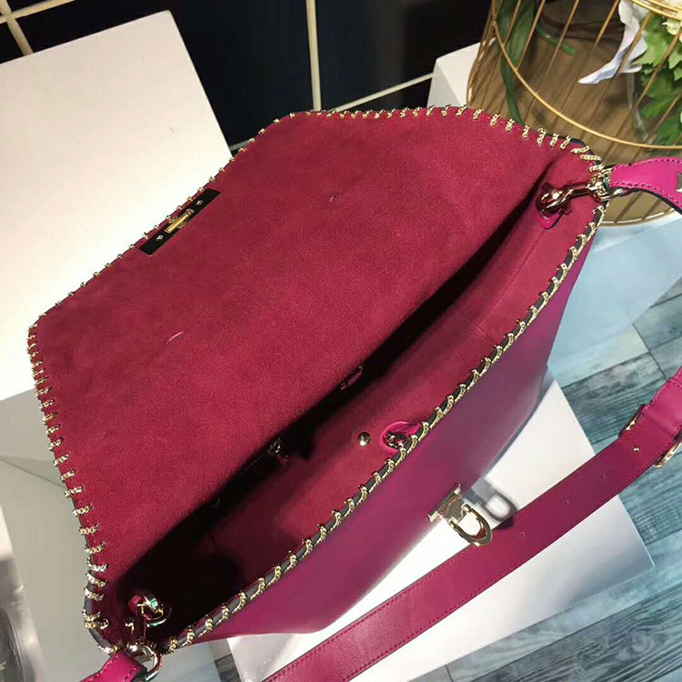 2018 VALENTINO SMALL DEMILUNE DOUBLE HANDLE BAG V2047