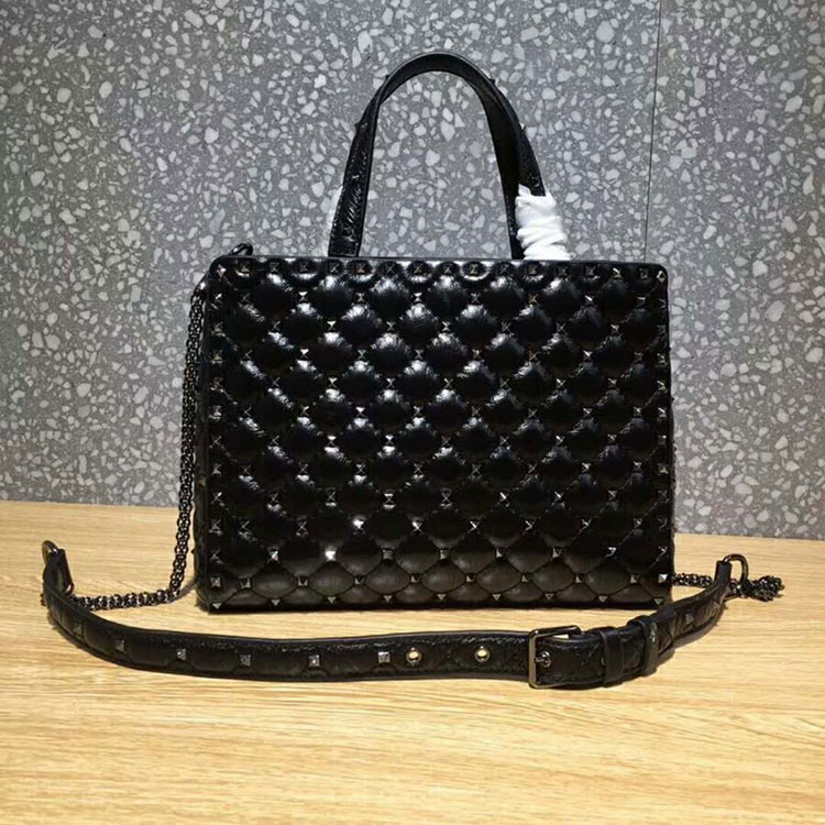 2018 Valentino GARAVANI ROCKSTUD SPIKE TOTE SHOULDER BAG