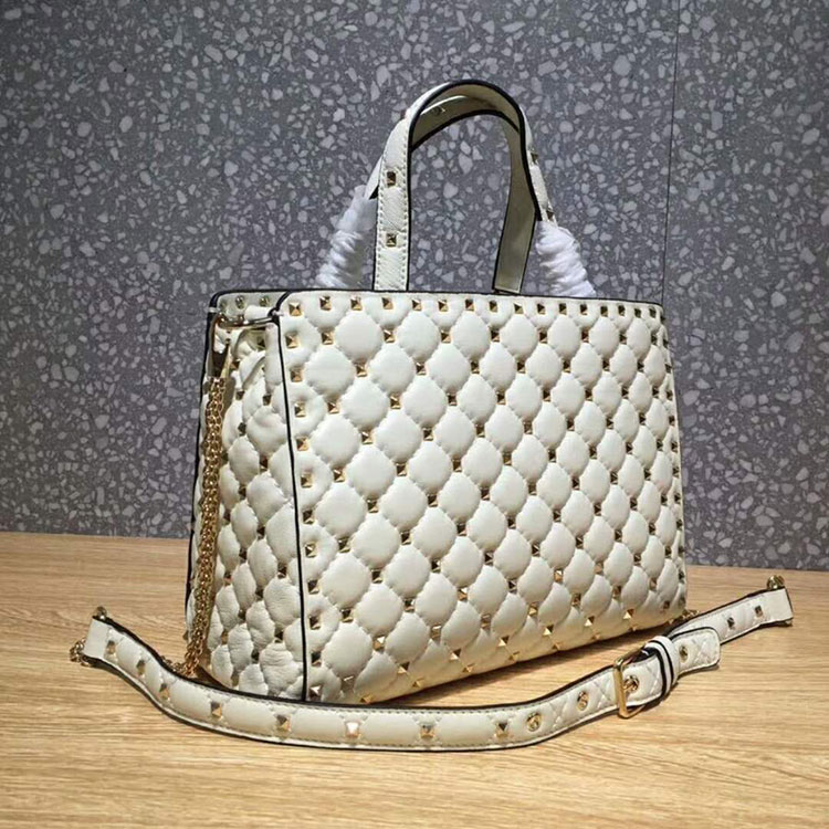 2018 Valentino GARAVANI ROCKSTUD SPIKE TOTE SHOULDER BAG