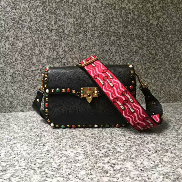 2018 Valentino GUITAR ROCKSTUD ROLLING CROSS BODY BAG 0936L