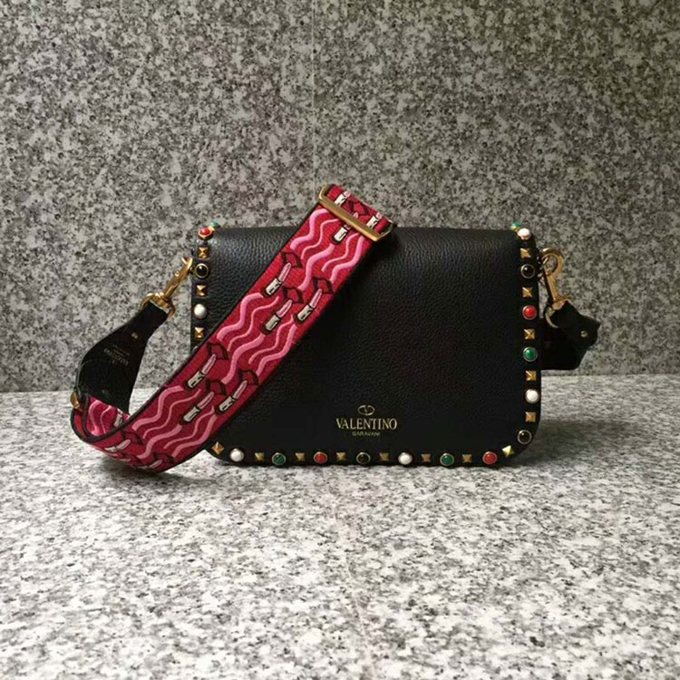 2018 Valentino GUITAR ROCKSTUD ROLLING CROSS BODY BAG 0936L