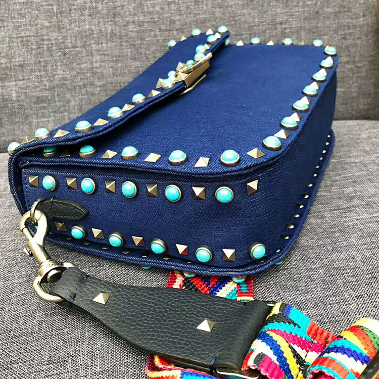 2018 Valentino GUITAR ROCKSTUD ROLLING CROSS BODY BAG 0936L