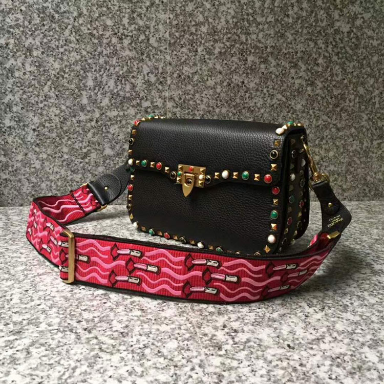 2018 Valentino GUITAR ROCKSTUD ROLLING CROSS BODY BAG 0936L