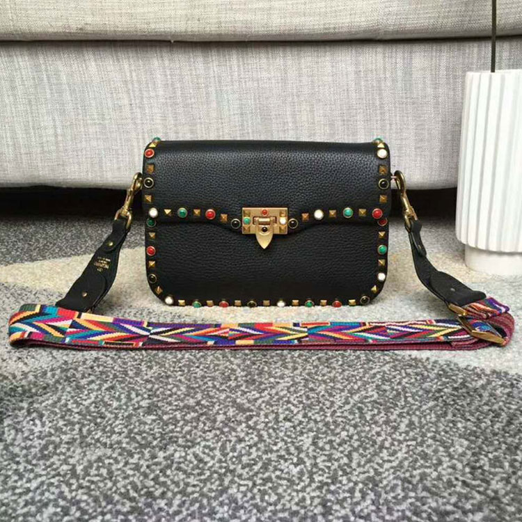 2018 Valentino GUITAR ROCKSTUD ROLLING CROSS SMALL BAG