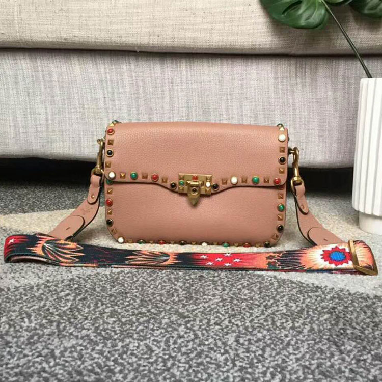 2018 Valentino GUITAR ROCKSTUD ROLLING CROSS SMALL BAG