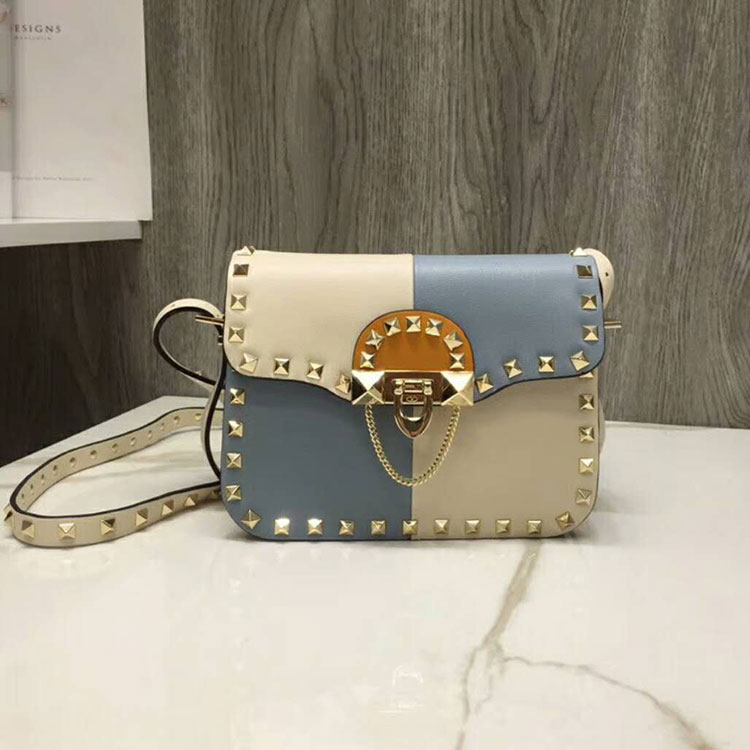 2018 Valentino GUITAR ROCKSTUD ROLLING CROSS SMALL BAG