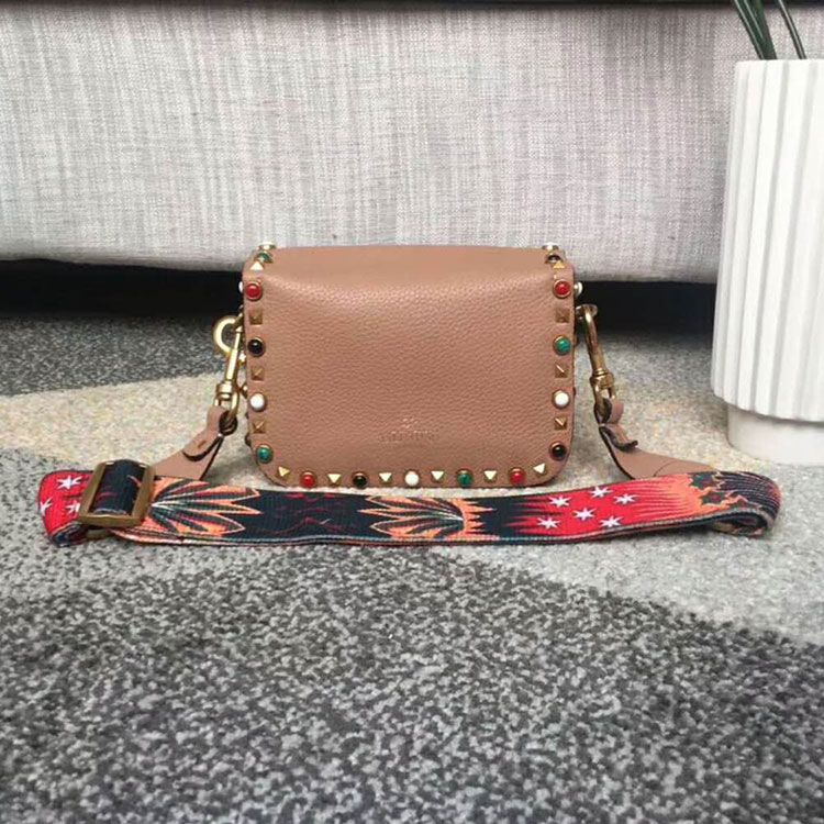 2018 Valentino GUITAR ROCKSTUD ROLLING CROSS SMALL BAG