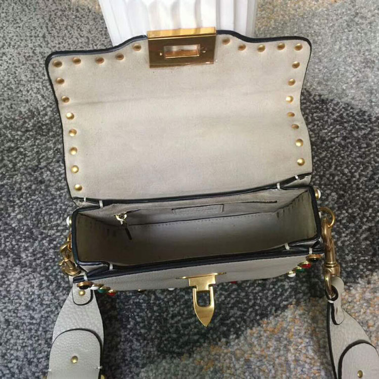 2018 Valentino GUITAR ROCKSTUD ROLLING CROSS SMALL BAG