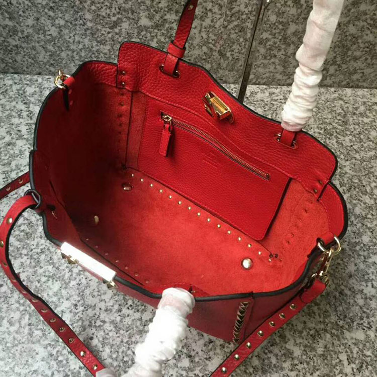 2018 Valentino ROCKSTUD ROLLING SMALL TOTE