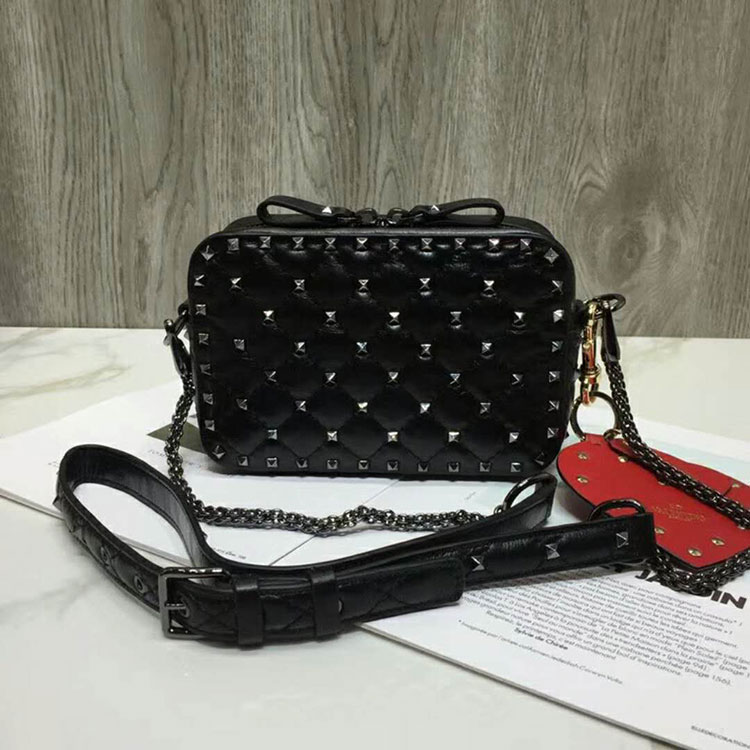 2018 Valentino ROCKSTUD SPIKE CROSS BODY BAG