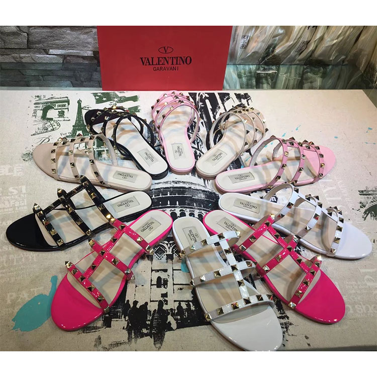 2018 Valentino women flat shoes