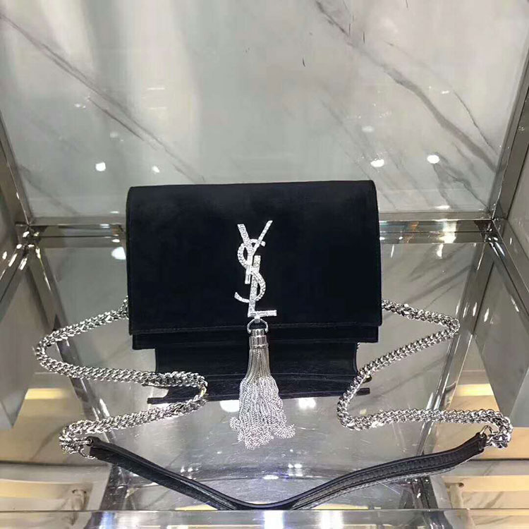 2018 YSL Kate Chain and Tassel Wallet