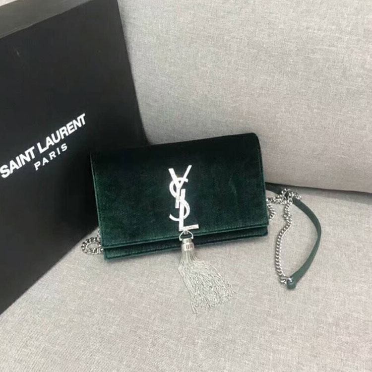 2018 YSL Kate Chain and Tassel Wallet