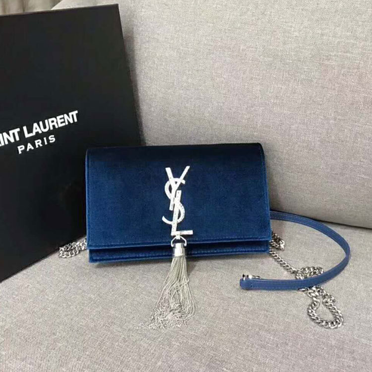 2018 YSL Kate Chain and Tassel Wallet