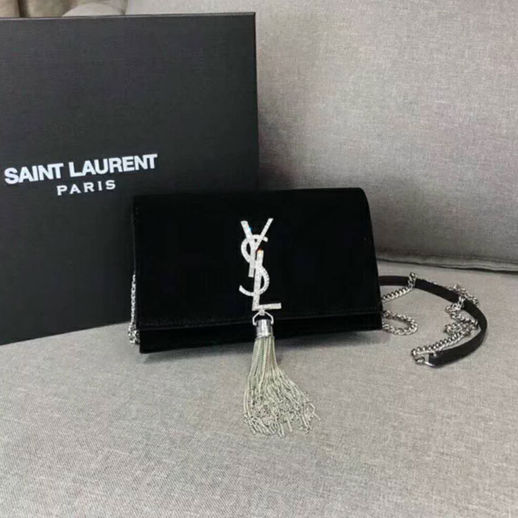 2018 YSL Kate Chain and Tassel Wallet