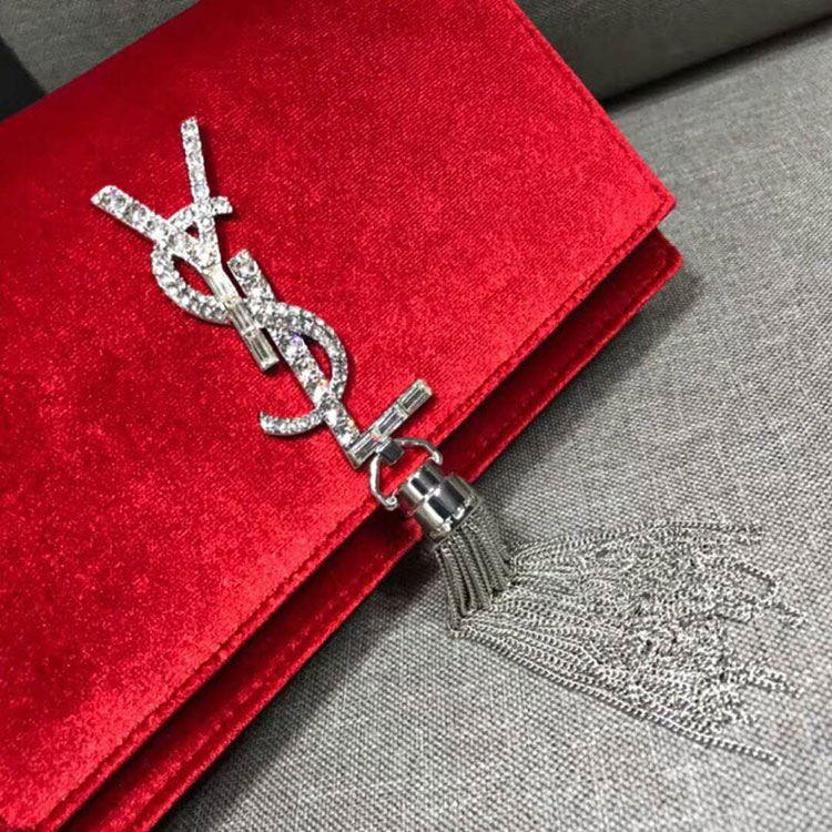 2018 YSL Kate Chain and Tassel Wallet