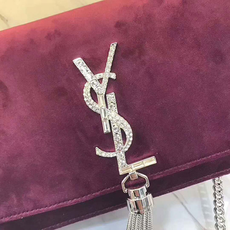 2018 YSL Kate Chain and Tassel Wallet