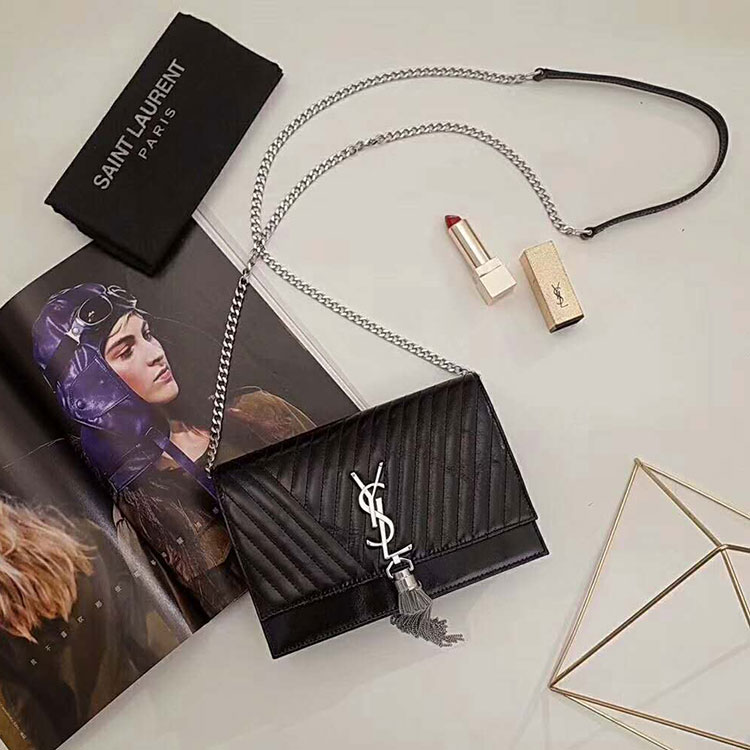 2018 YSL Kate Tassel Chain Wallet