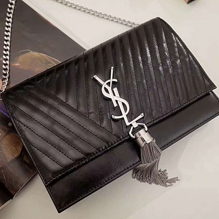 2018 YSL Kate Tassel Chain Wallet