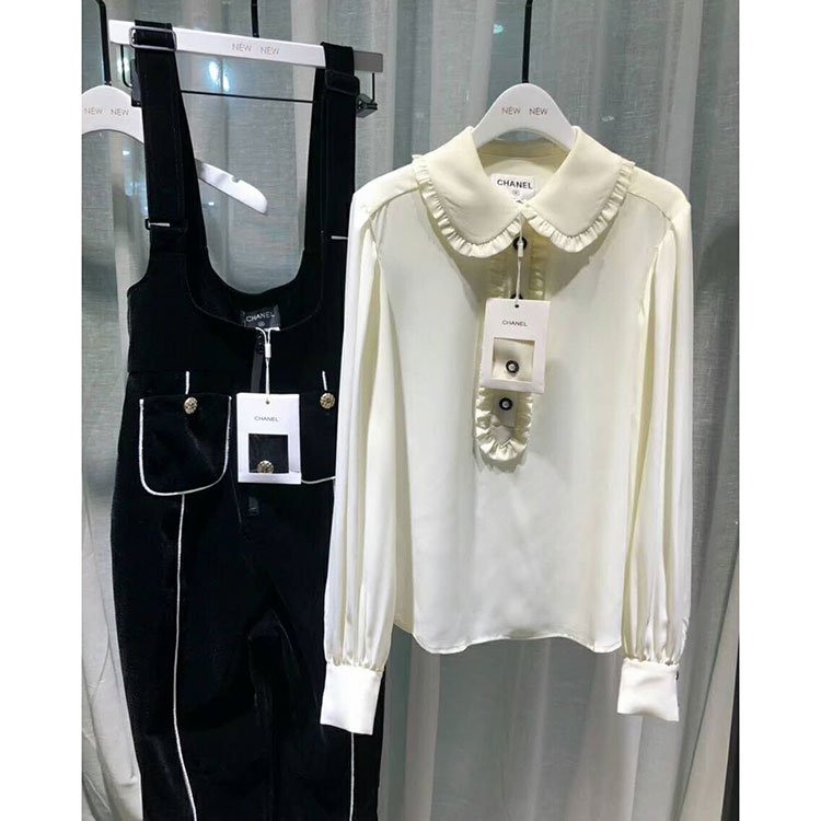 2018 chanel Bib pants and Blouses