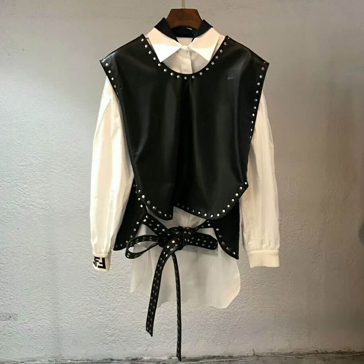 2018 chanel leather Jacket and Blouses