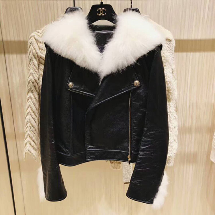 2018 chanel Leather Clothes