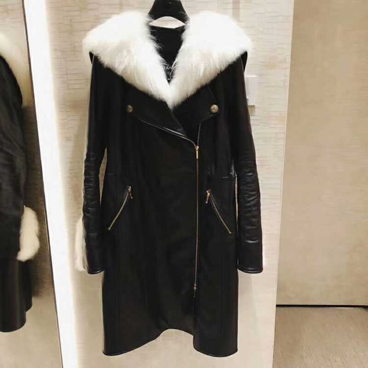 2018 chanel Leather Clothes