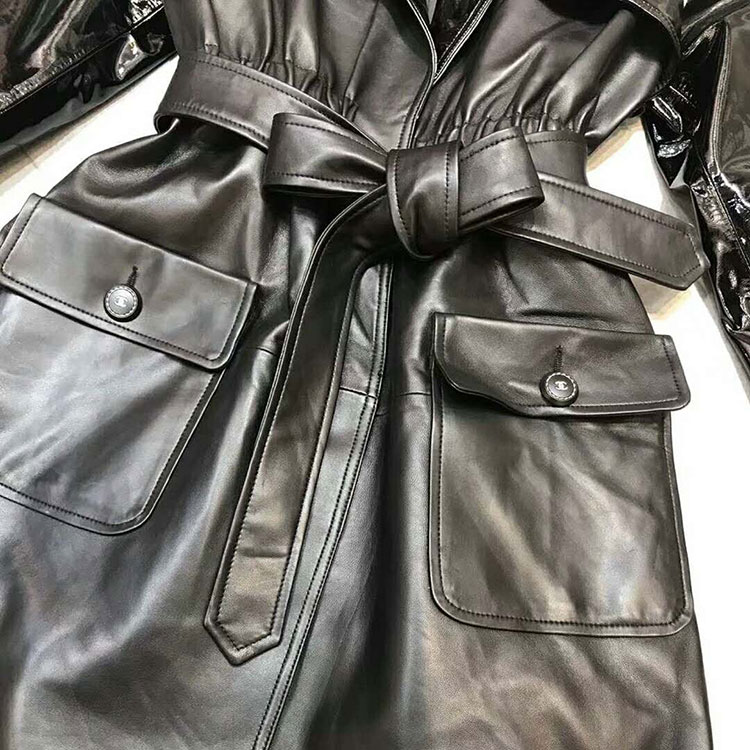 2018 chanel Leather clothing