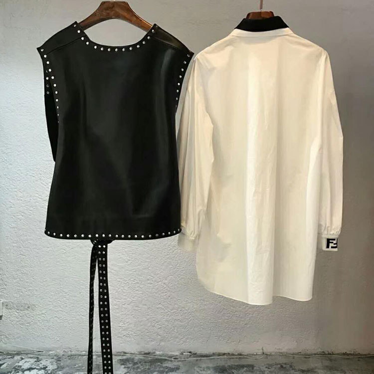 2018 chanel leather Jacket and Blouses