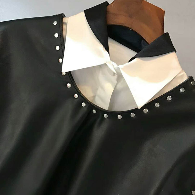 2018 chanel leather Jacket and Blouses