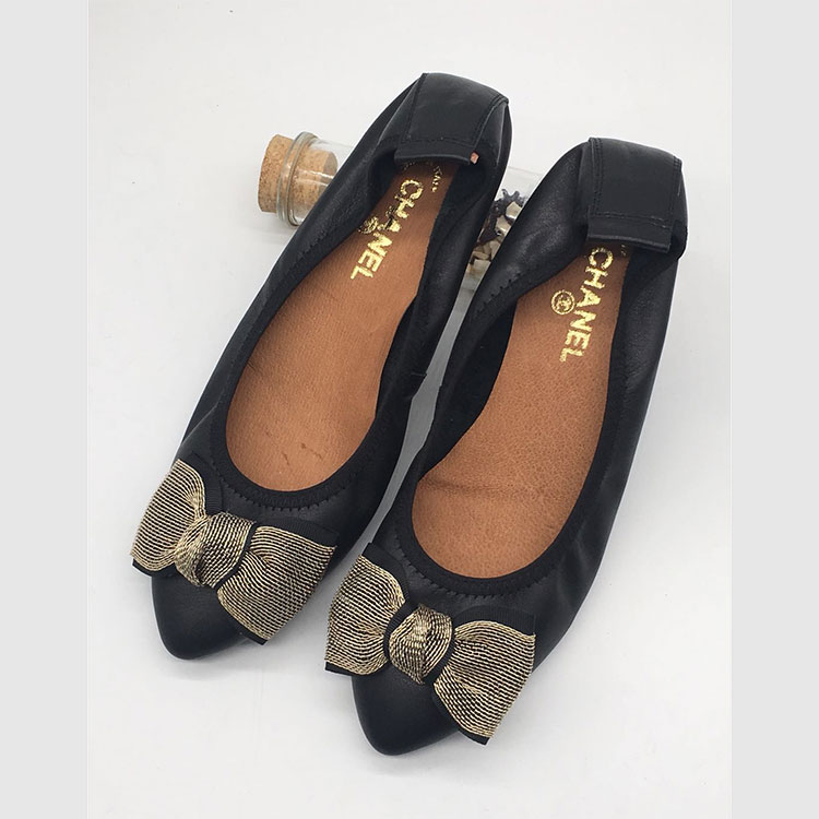 2018 chanle women Dancing shoes in Calfskin