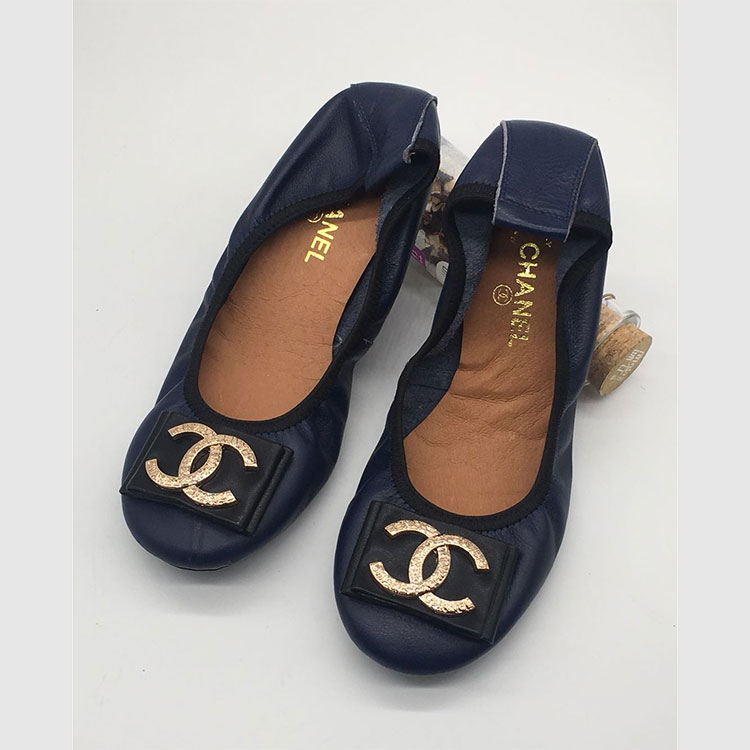 2018 chanle women Dancing shoes in Calfskin