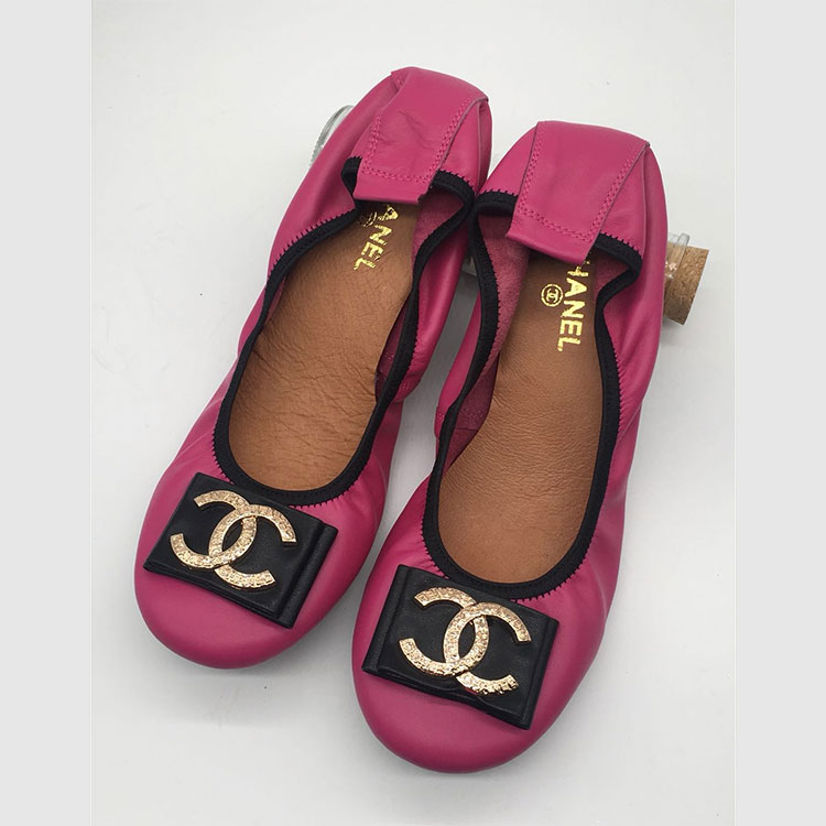 2018 chanle women Dancing shoes in Calfskin