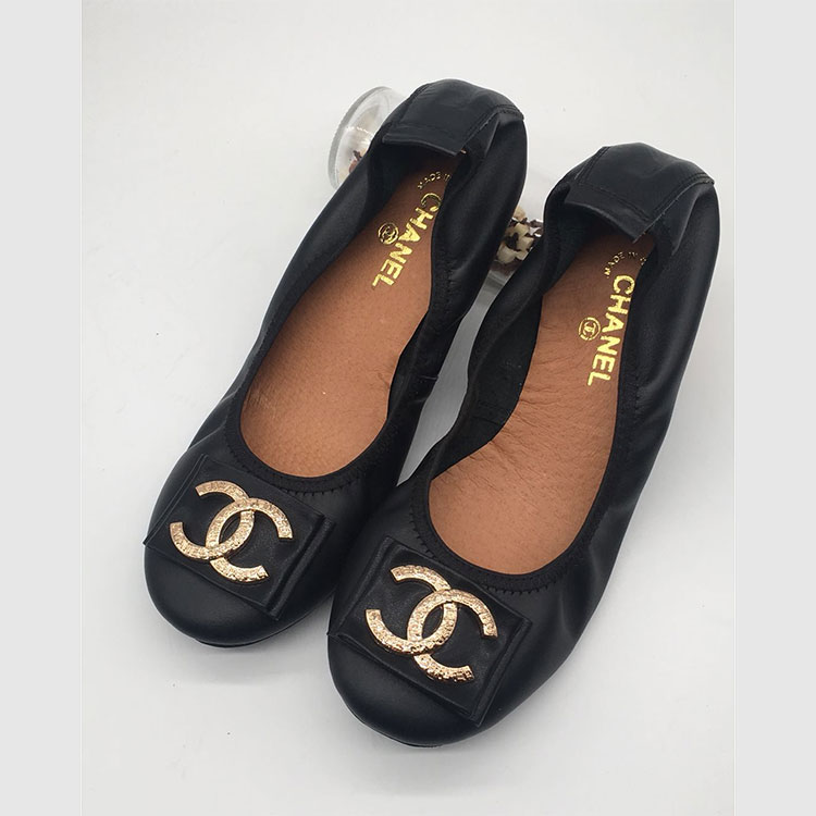 2018 chanle women Dancing shoes in Calfskin