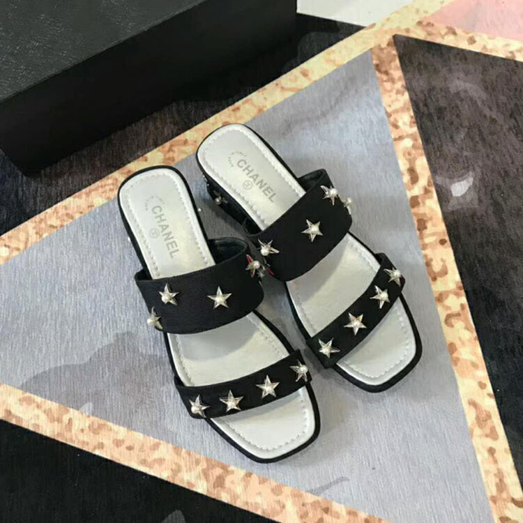 2018 chanle women Sandal Heel 2.5cm