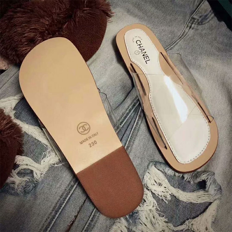 2018 chanle women Slippers in PVC