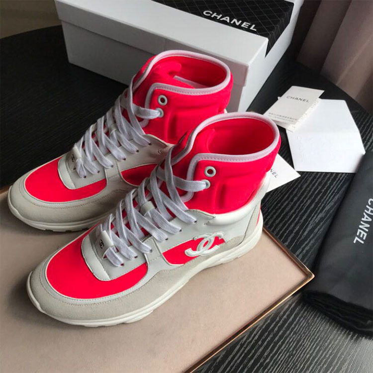 2018 chanle women Sneaker inside Lambskin