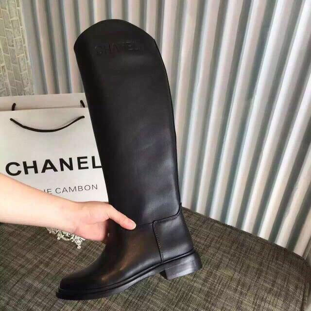 2018 chanle women boots in Calfskin Heel Height 3cm