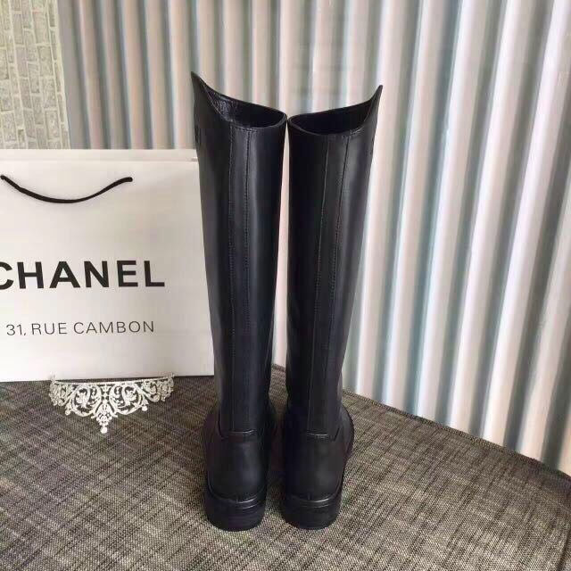 2018 chanle women boots in Calfskin Heel Height 3cm