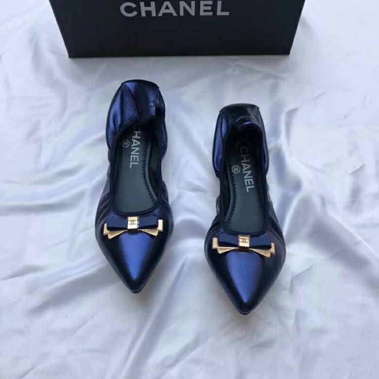 2018 chanle women shoes in Lambskin