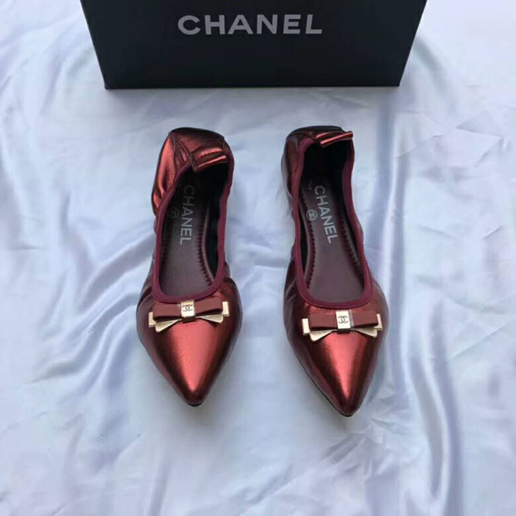 2018 chanle women shoes in Lambskin