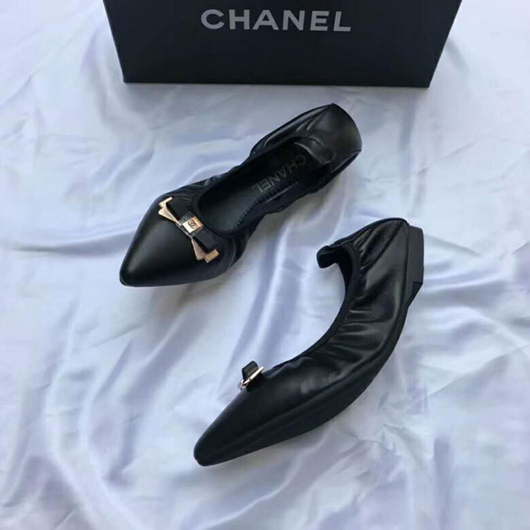 2018 chanle women shoes in Lambskin